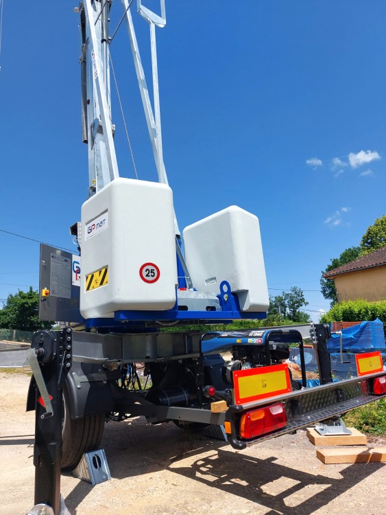 Livraison en Nouvelle-Aquitaine, dans le sud-est du département de la Dordogne 👍  #grueàmontagerapide 🏗GP MATIC 16 FAST 👌